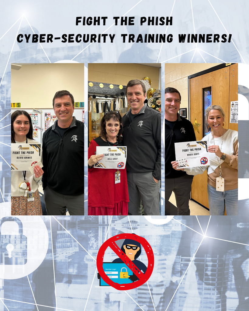 A collage of staff members with Dr. Gibbs and each holding their certificate 
