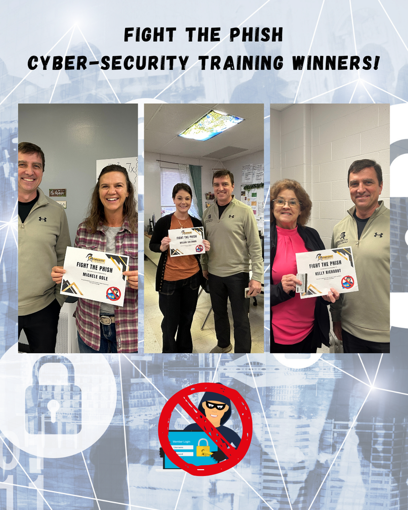 A collage of staff members with Dr. Gibbs and each holding their certificate 