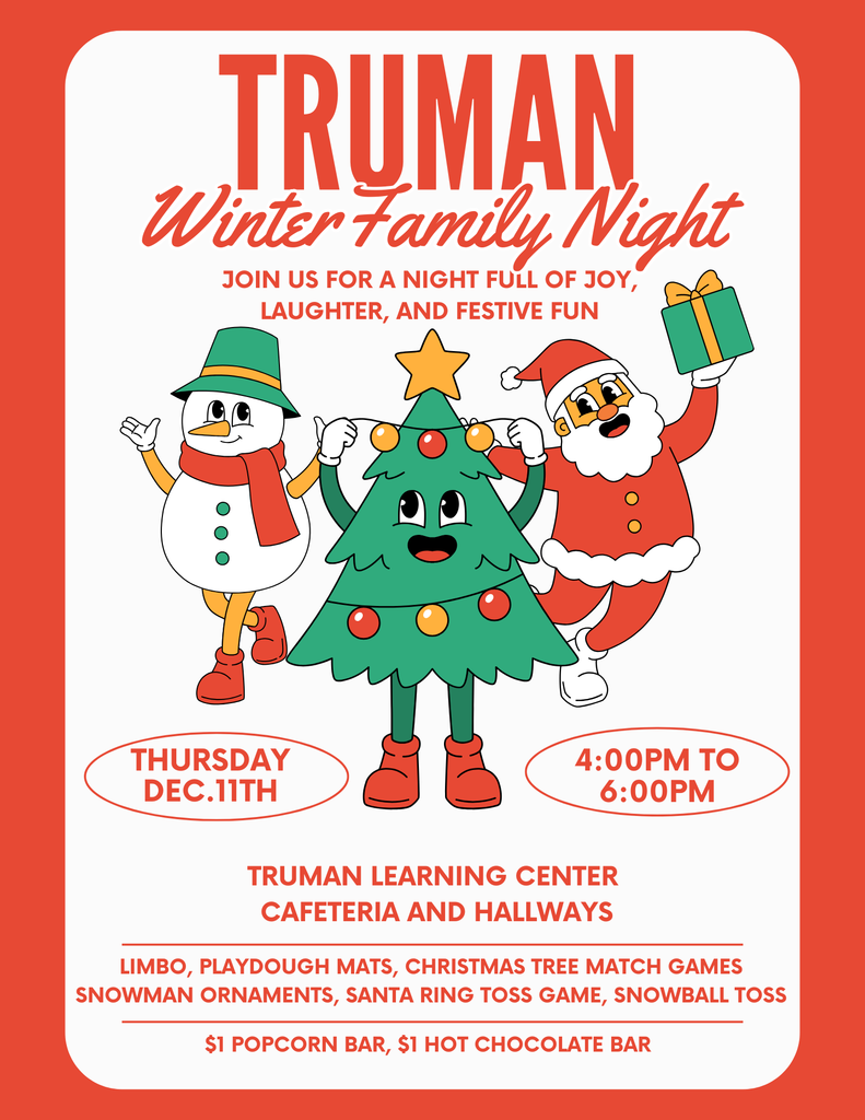 Winter Family Night Flyer