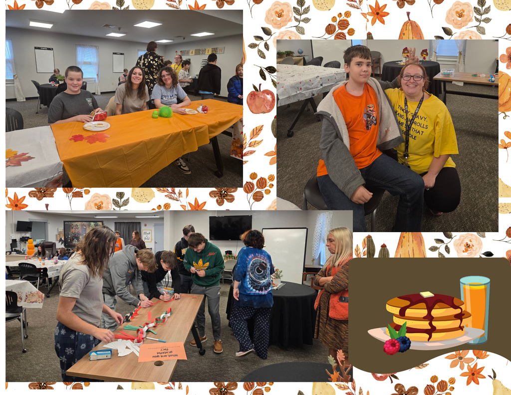 Students and Staff enjoying Thanksgiving Day Brunch
