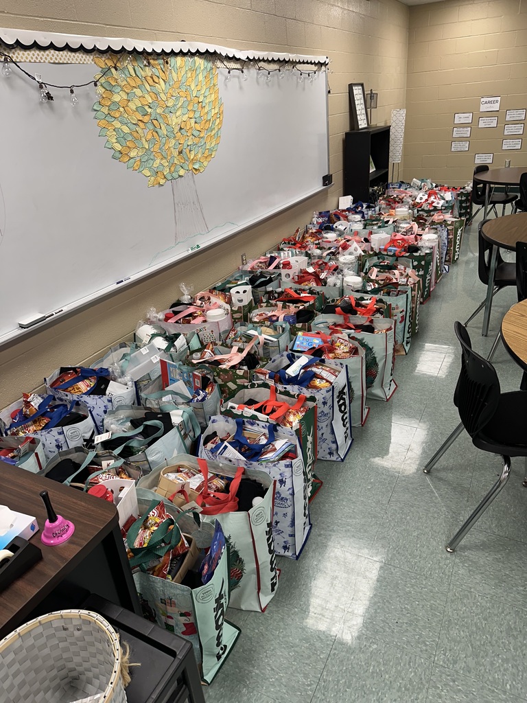 Photo of gift bags provided by Solid Rock Church.