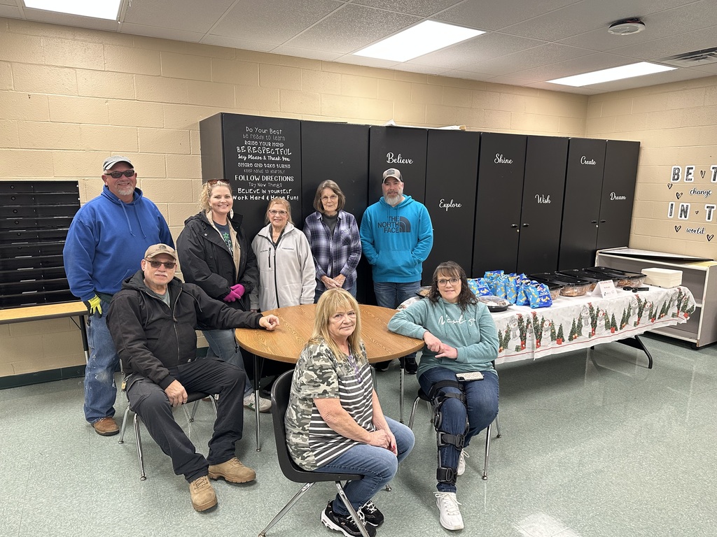 Photo of Solid Rock Church members that provided lunch and gift bags to all staff members.  