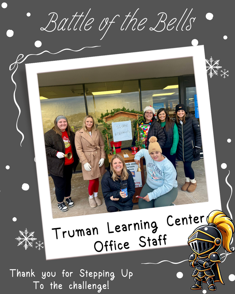 TLC Office staff ringing the bell for the Untied Way of St. Francois County