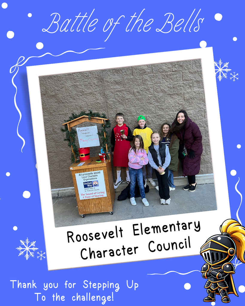 Students and staff ringing the bell