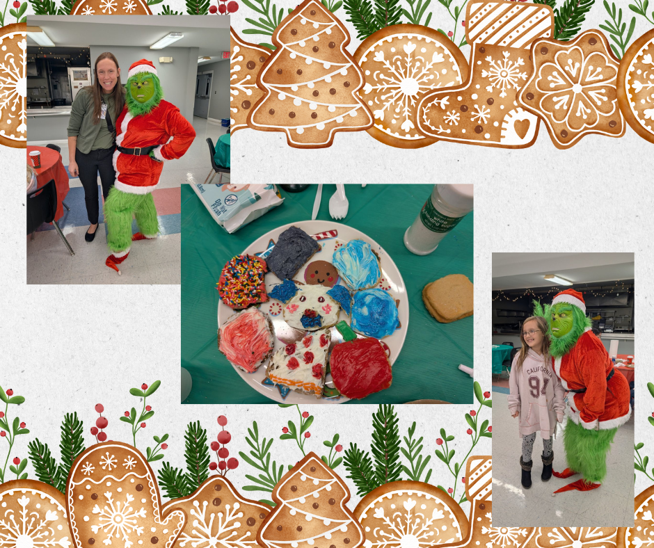 Students and staff at Dayse enjoying the cookie decorating night