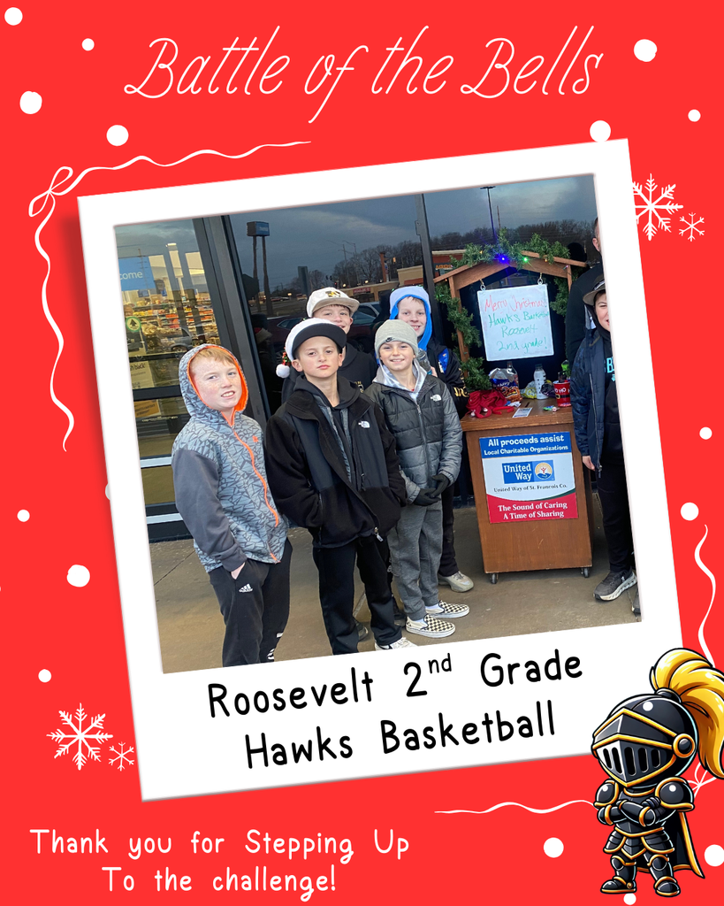 2nd graders ringing the bell 