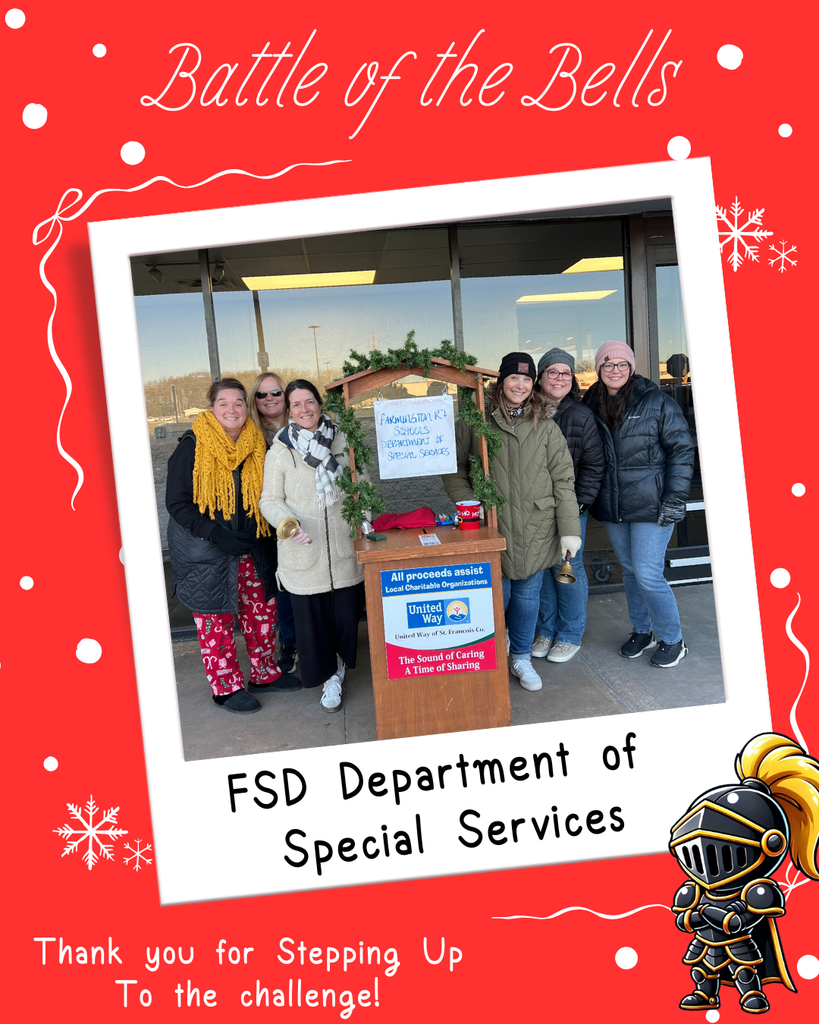 FSD Special Services staff members ringing the bell outside WalMart