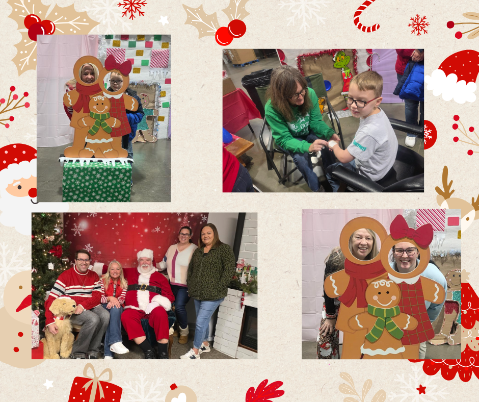 Students and staff at the North Pole