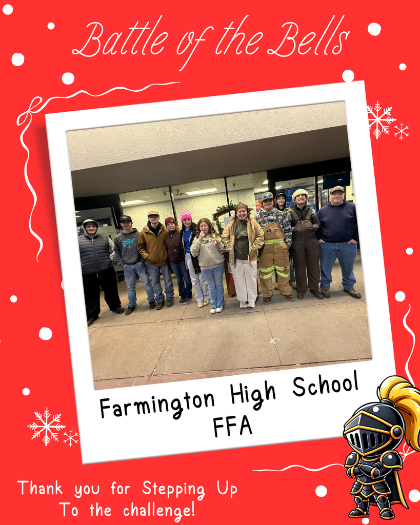 FFA members ringing the bell at WalMart