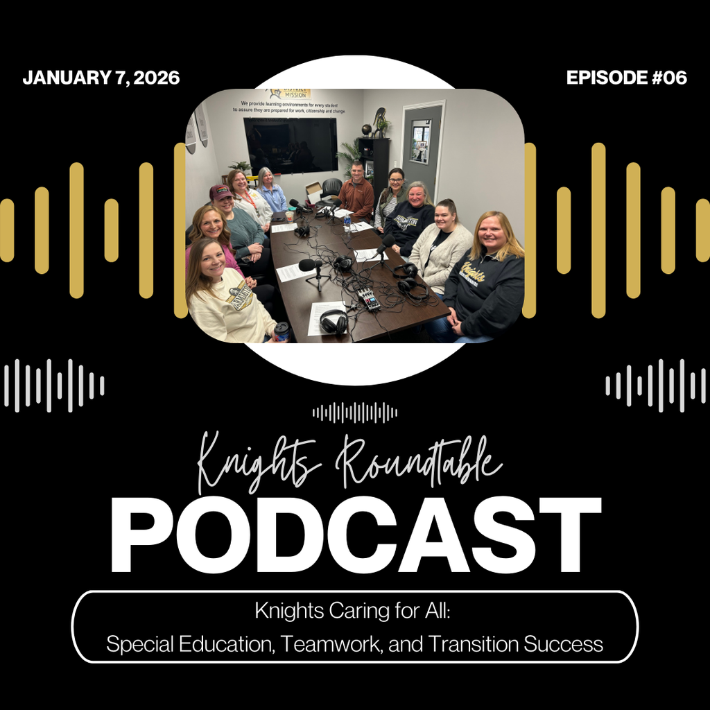 photo of the special education group. Knights Roundtable Podcast Knights Caring for All: Special Education, Teamwork and Transition Success