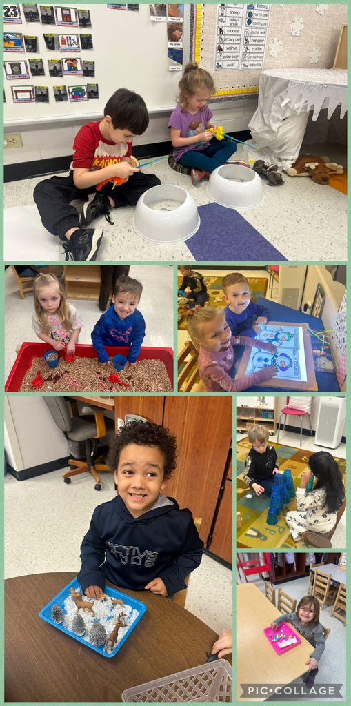 Snow sensory play