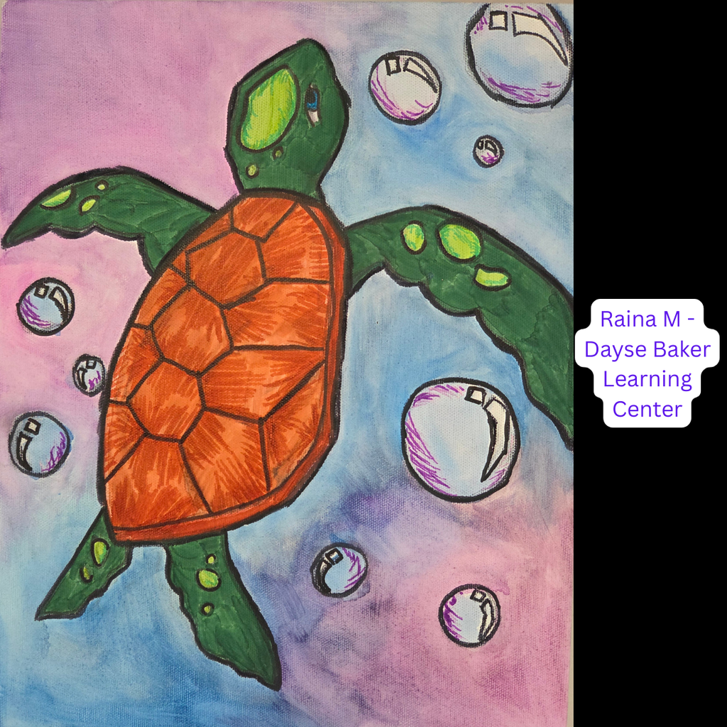 artwork by Raina M Dayse Baker Learning Center