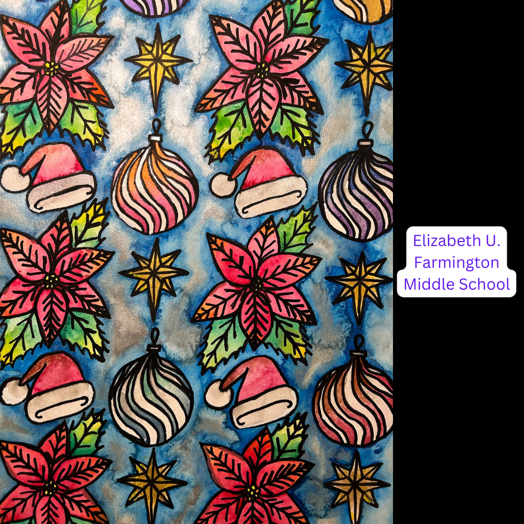 Christmas artwork by Elizabeth U from FMS