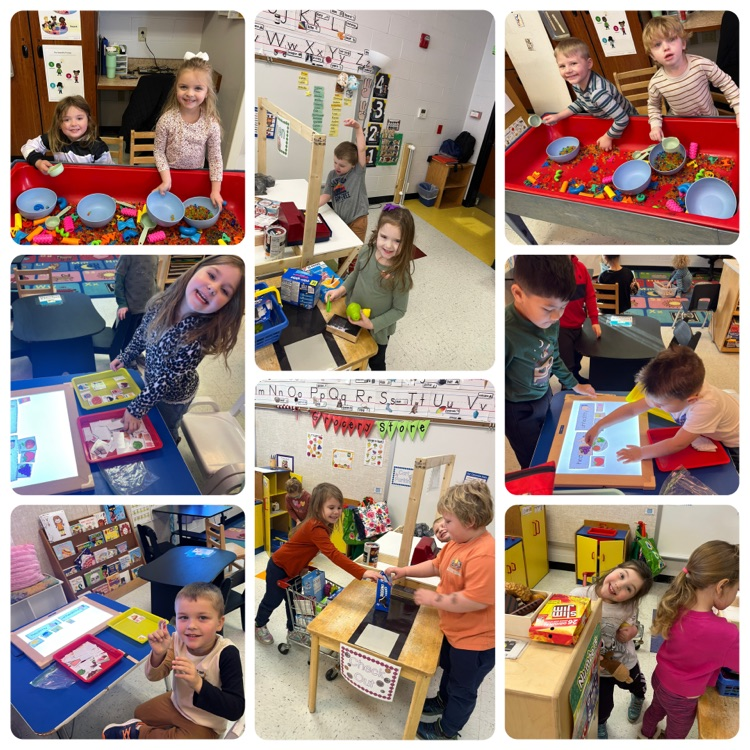 Sorting healthy and unhealthy foods, and fun in our grocery store