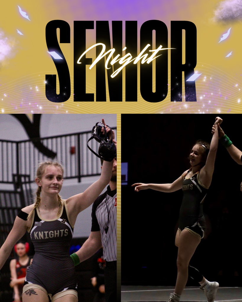 Senior Kaylee Smith and Senior Ashlyn Robinson after wrestling wins