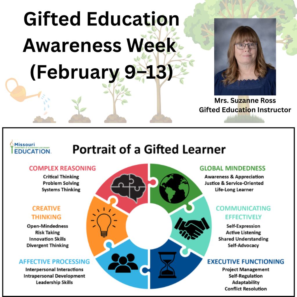 Gifted Education Awareness Week picture of Mrs. Suzanne Ross Gifted Education Instructor