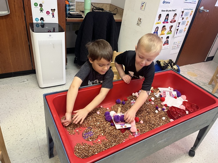Valentine’s sensory play