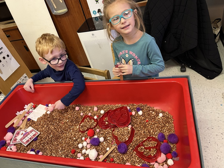 Valentine’s sensory play