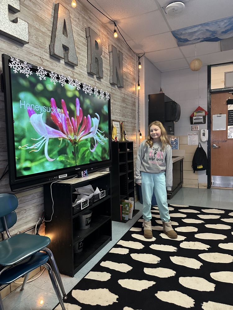 students doing their plant presentation! 