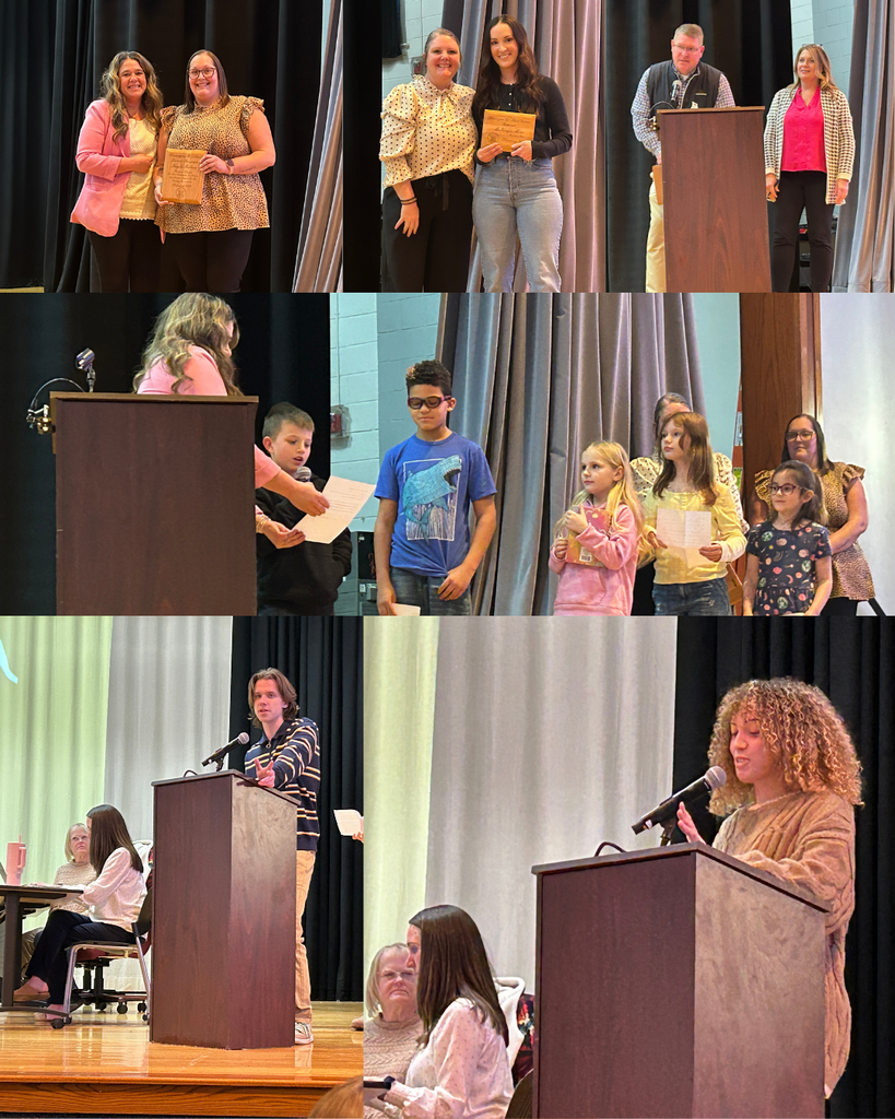 collage of students and presenters at the February board meeting