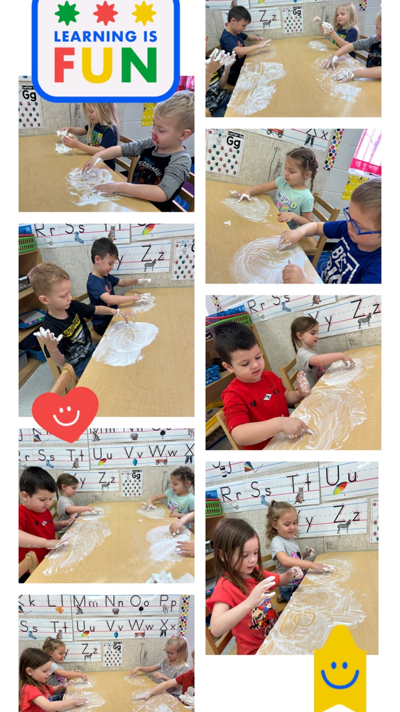 Preschool Students practicing their ABC letter writing 