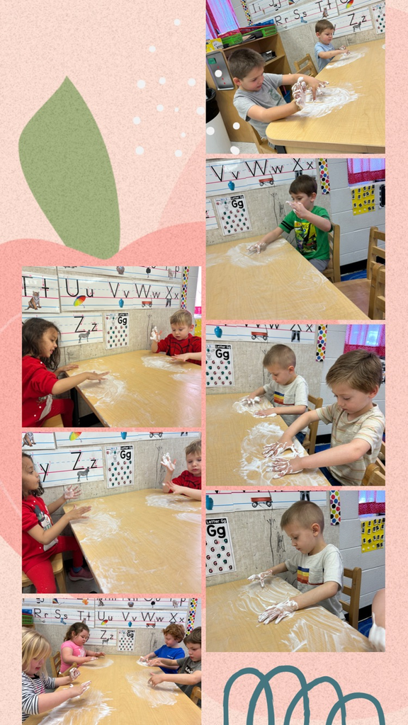 Preschool Students practicing their ABC letter writing 