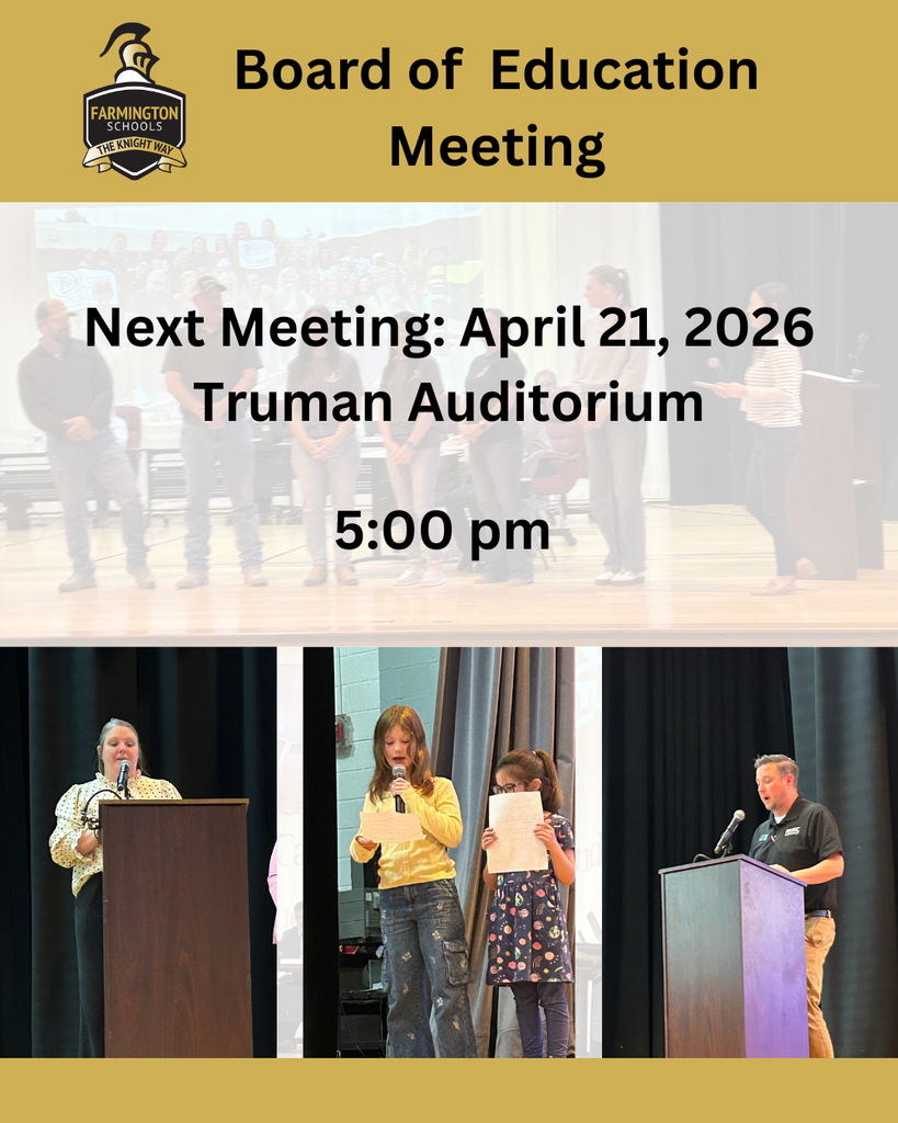 Next Meeting: April 21, 2026 Truman Auditorium 5:00 pm