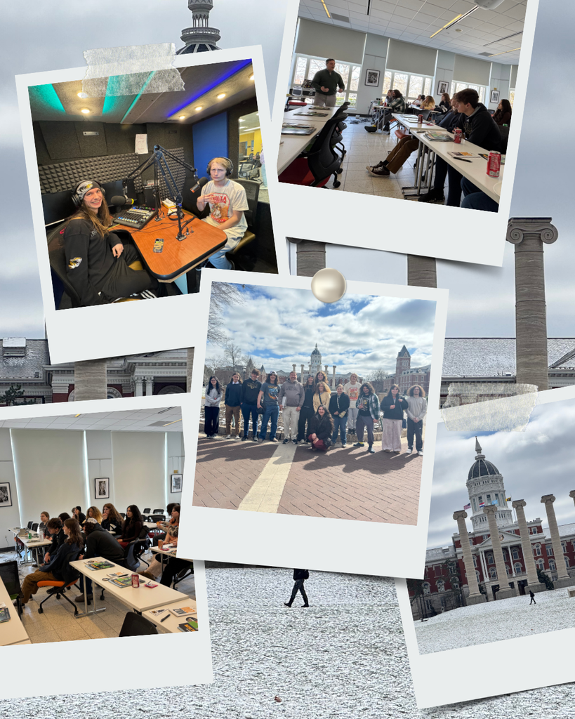 collage of photos from the trip to Mizzou