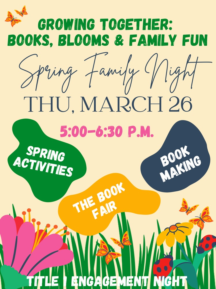spring family night March 26th 5-6:30
