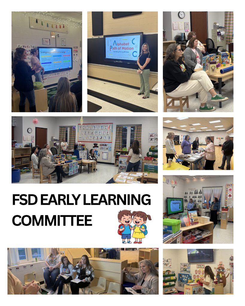 collage of images from the early learning committee meeting