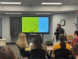 Counselors presenting to the group