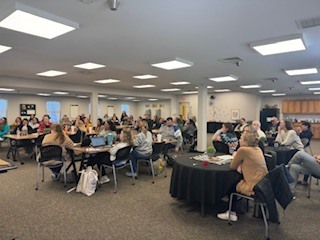 Counselors presenting to the group