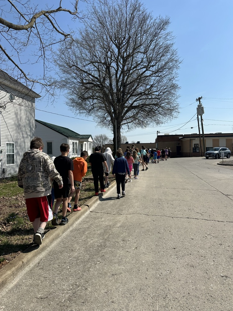 fourth grade wellness Wednesday walk 