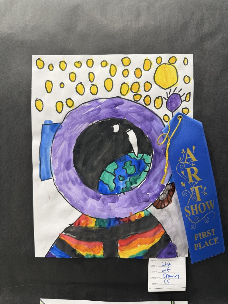 first place winners at the district art show