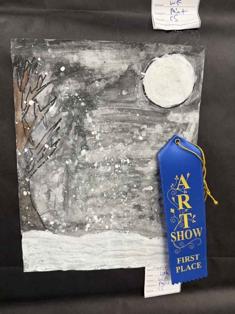 first place winners at the district art show