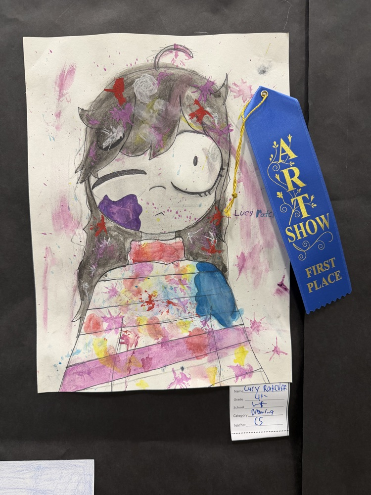 first place winners at the district art show