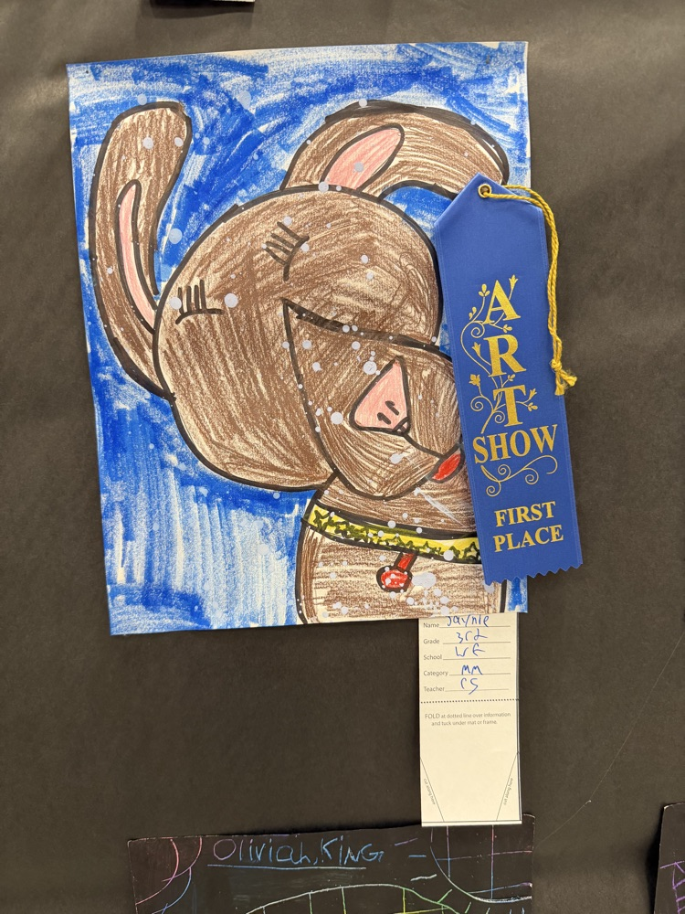 first place winners at the district art show