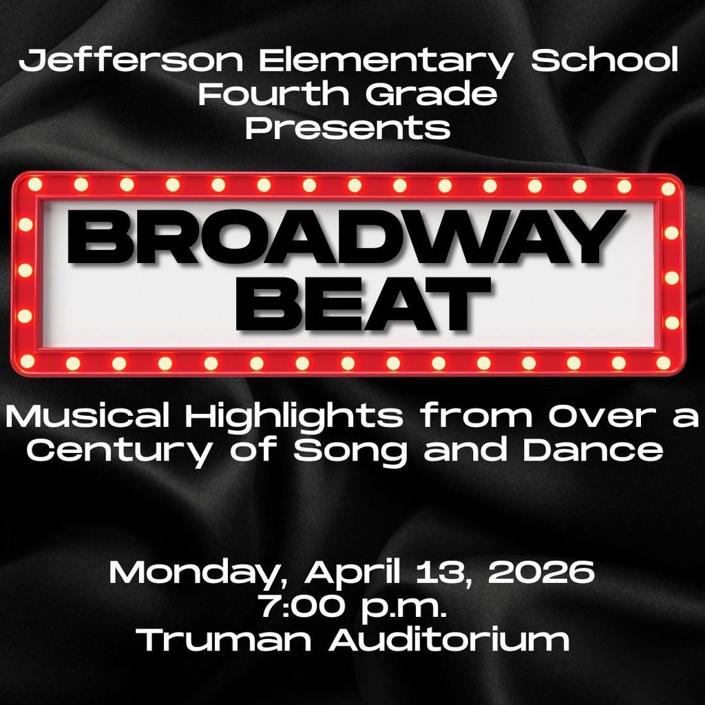 Fourth Grade Program 4/13 @ 7:00 pm