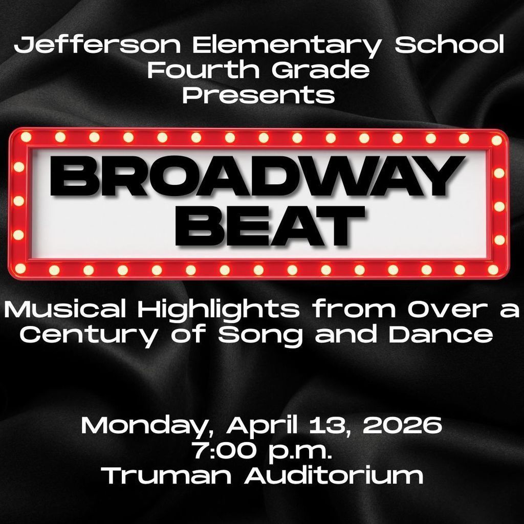 Fourth Grade Program 4/13 @ 7:00 pm