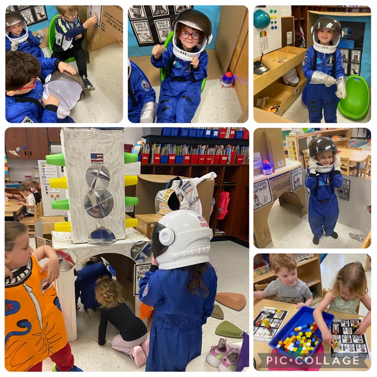 Space themed learning through play