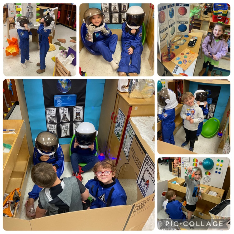 Space themed learning through play