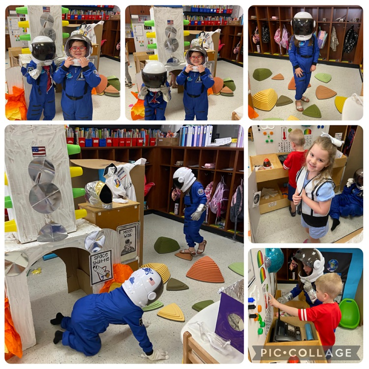 Space themed learning through play