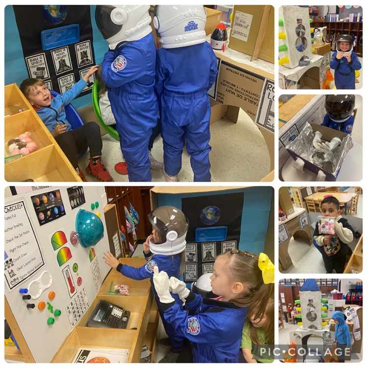 Space themed learning through play