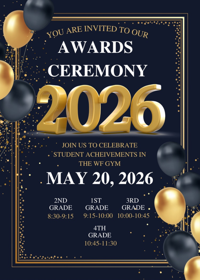 Awards Ceremonies with times