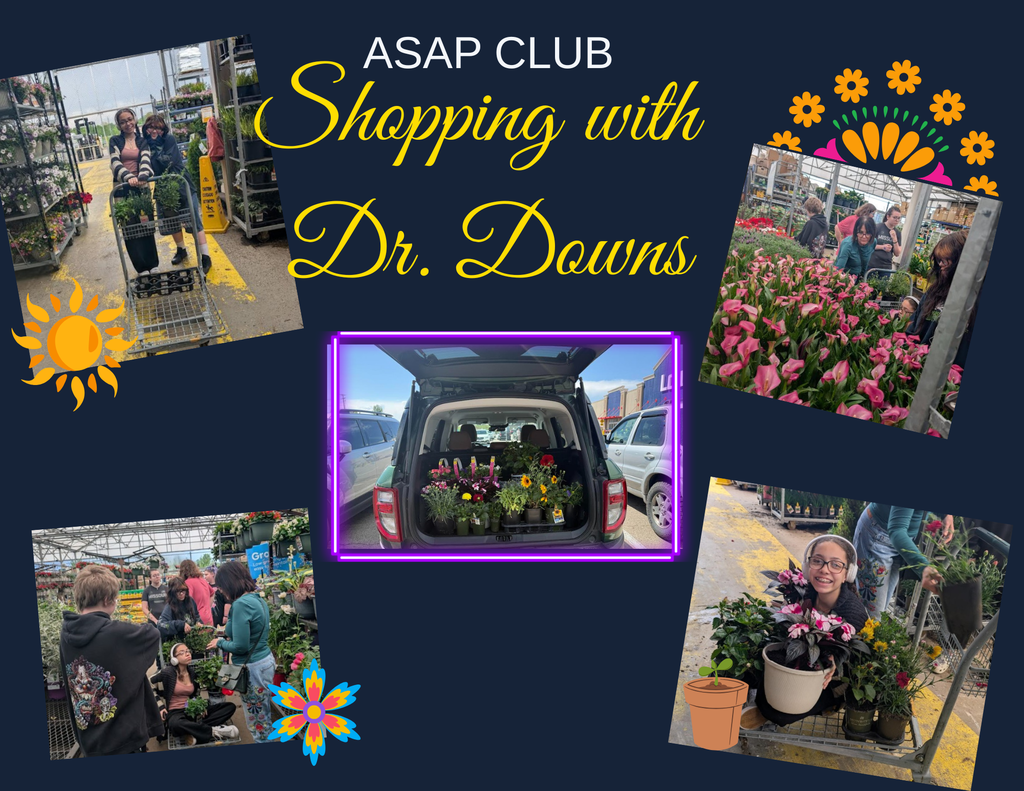 Students flower shopping