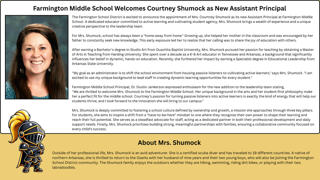 FSD New Assistant Principal