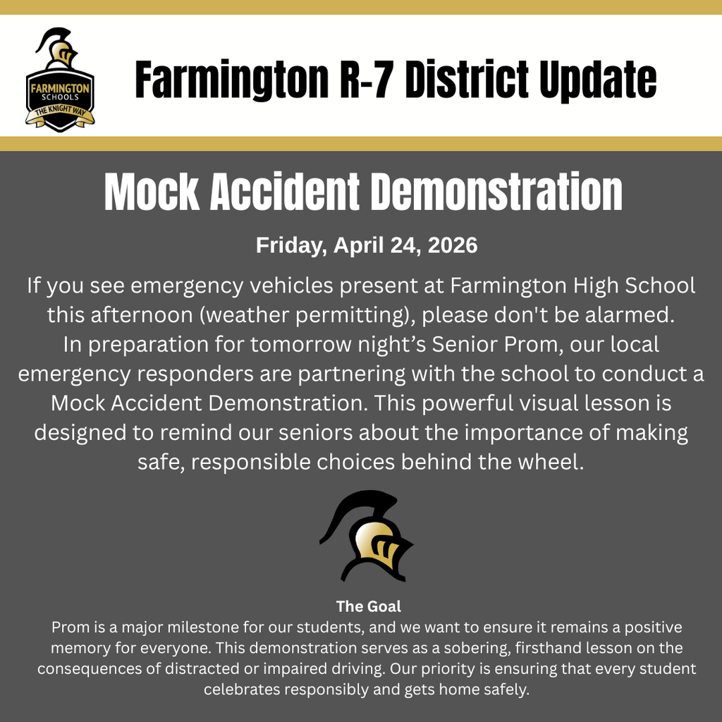 Mock Accident Announcement