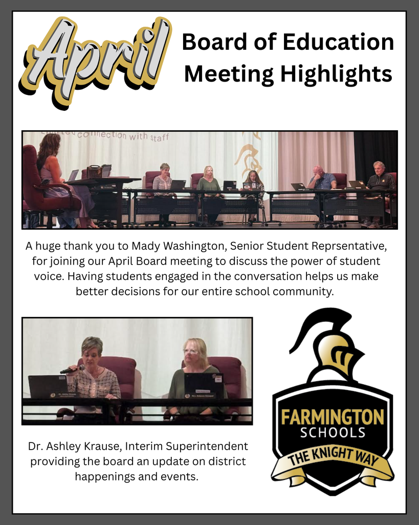 Board Report from Superintendent