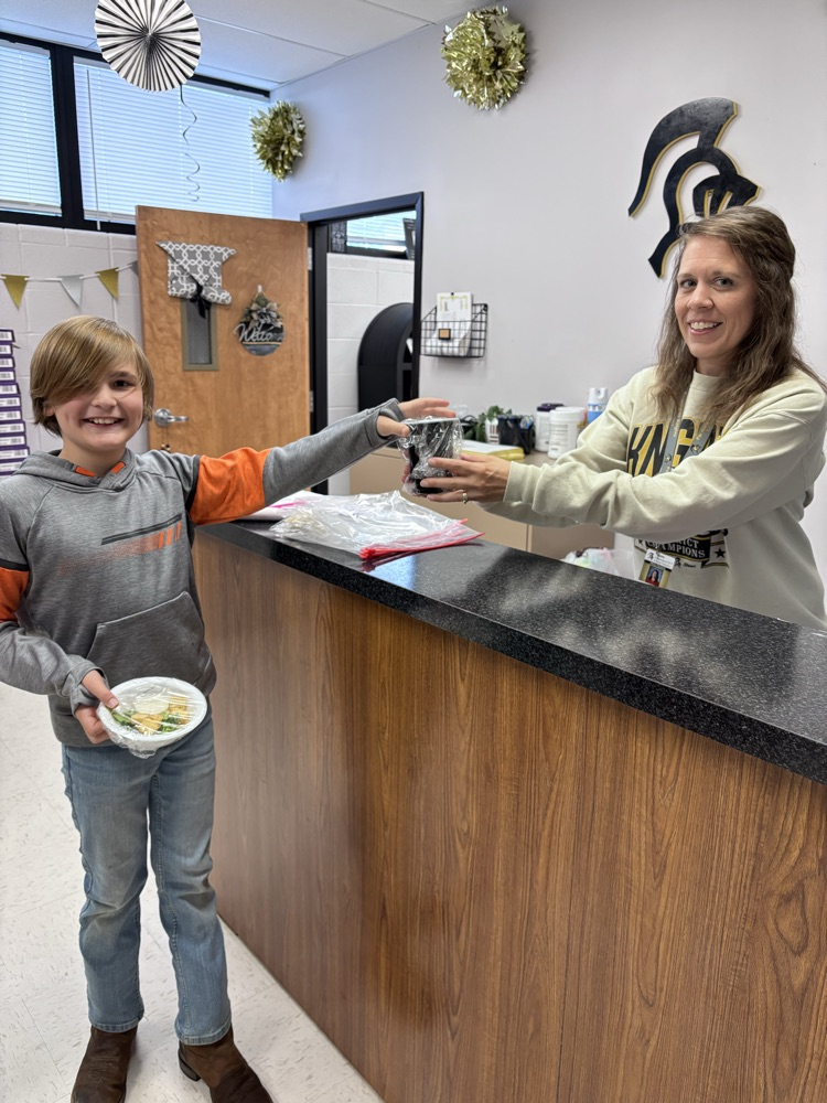 student and staff member 