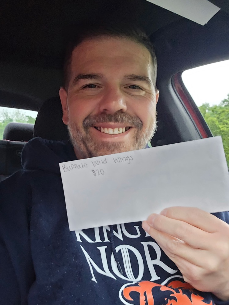 teacher won gift card